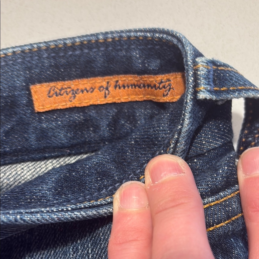 Citizens Of Humanity Blue Denim Mini Skirt - Picture 5 of 5